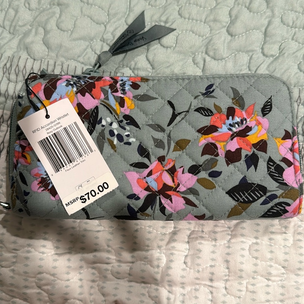 Vera Bradley RFID Wallet, Rosy Outdoor